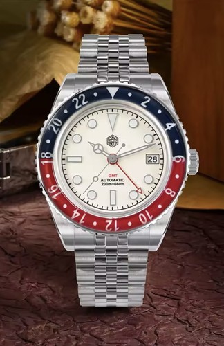 San martin automatico gmt - san, 40mm