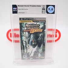PSP PlayStation MONSTER HUNTER: FREEDOM UNITE -WATA GRADED 9.8 A++ NUOVO E SIGILLATO!