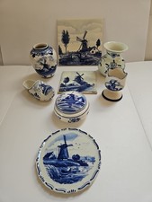 Lot different delft blue - of, 8
