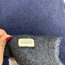 Gucci Navy Blue/Grey Wool