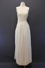 Abito da ballo donna Brunello Cucinelli senza spalline in tulle nuovo con etichette $1945 taglia S A176