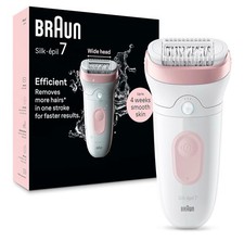Braun Silk-épil 7 Depilatore Donna, Epilatore Elettrico Donna Con Testina Ampia