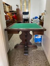 tavolo in legno massiccio da poker, molto particolare provvisto di 4 cassetti 