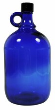 Bottiglia in vetro blu XL, 2