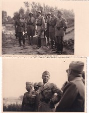 UMBERTO II DI SAVOIA - Due Fotocartoline 1941 XIII Genio Tetti Sapini Moncalieri