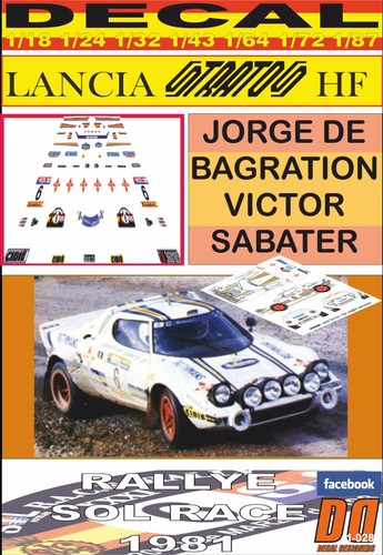 Decal lancia stratos - decal, hf