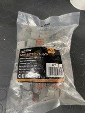 Morsettiera 250 V 32 A 100 pezzi gamma cavi 0.08 - 4 mm materiale elettrico