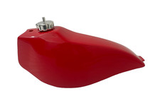 Serbatoio benzina benzina Fantic Trial 125 200 modello 1980-84 alluminio vernice rossa + tappo