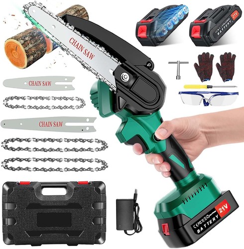 Mini motosega batteria - a,