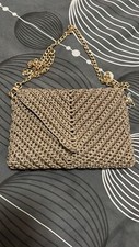Pochette foderata dorata - , in