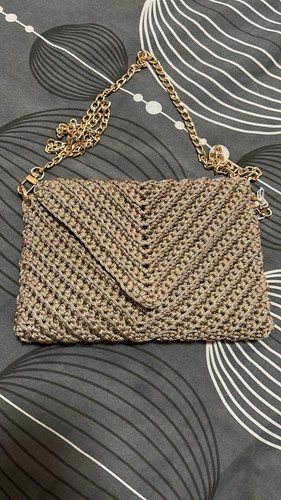 Pochette foderata dorata - , in