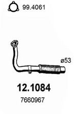 TUBO GAS SCARICO MARMITTA ALFA
