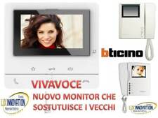 MONITOR VIDEOCITOFONO VIVAVOCE BTICINO BIANCO 344625  2 FILI PIVOT POLYX Swing 