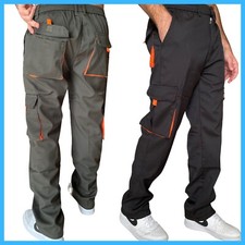 Pantaloni da lavoro uomo multitasche invernali con tasche laterali felpati L XL