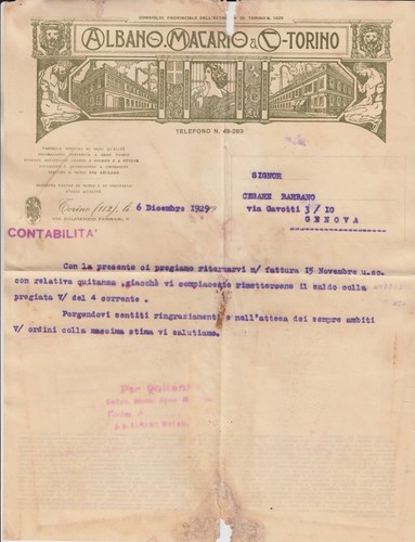 Fattura comm albano - fattura, comm.