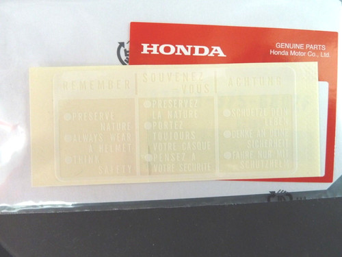 Honda adesivo remember - honda,