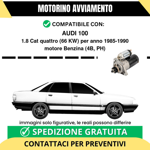 Motorino avviamento audi 100 - motorino,