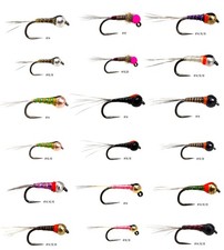 Assortimento 36 mosche pesca a