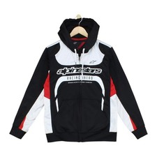 Alpinestars Felpa con Cappuccio Uomo Taglia S Nera Racing Full Zip