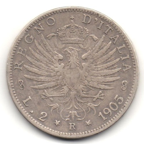 Italia 1905 2 lire - italia,