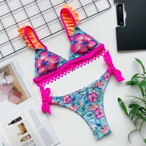 Bikini triangolo celeste - l,