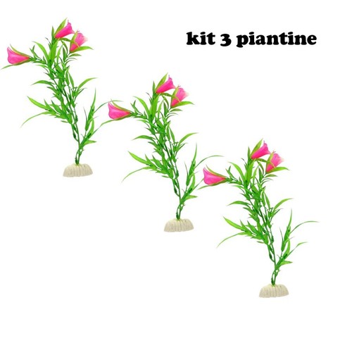 Kit pianta finta - 3, acquario