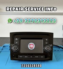 7356538580 RIPARAZIONE UCONNECT FIAT DOBLO CON LOGO BLOCCATO GARANZIA 1ANNO