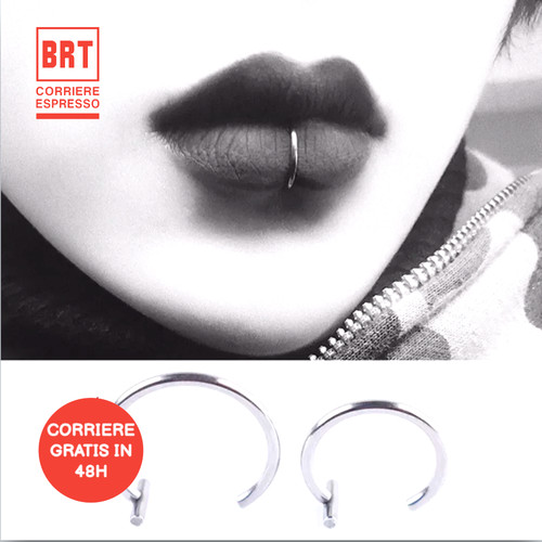 Piercing finto acciaio - piercing,
