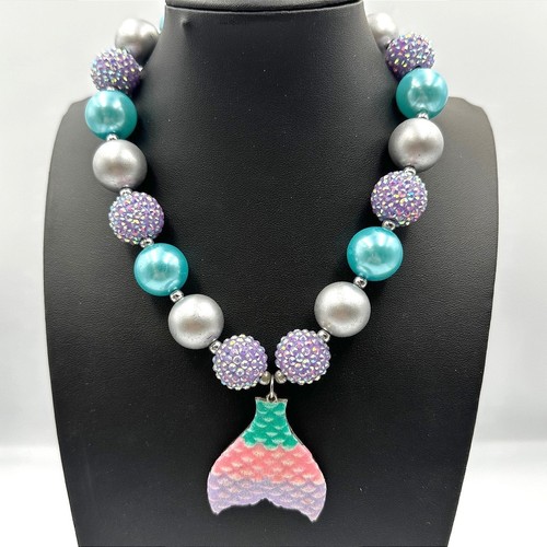 Collana vintage grossa gomma