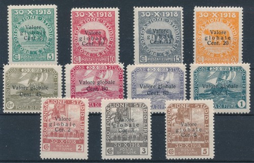1919 fiume soprastampati - 1919,