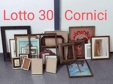 Lotto di 30 cornici in legno