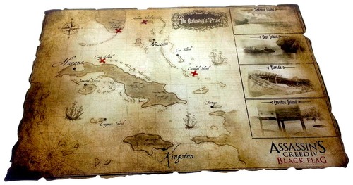 Mappa tesoro the castaway - mappa,