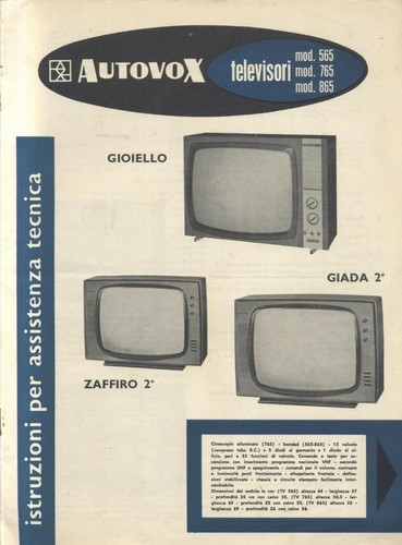 Autovox televisori 565 765 - autovox,