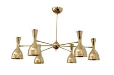Lampadario in ottone 6 luci