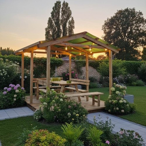 Pergola legno capriata - pergola, a
