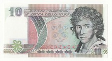 Banconota Prova Istituto Poligrafico e Zecca dello Stato 10 UNITA  FDS
