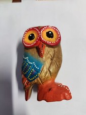 Civetta Multicolore - Oggetto Etnico Africano - altezza 8 cm