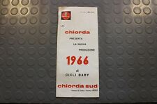Brochure Depliant Prospekt Volantino Biciclette CHIORDA 1966 da Bambino Gimondi