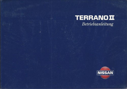 Nissan terrano 1997 manuale - terrano, ii