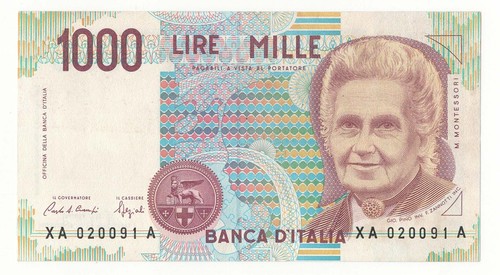 1000 lire montessori - lire,