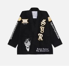 Shoyoroll Nero Yooga Fiamma Kimono BJJ Gi 450 GSM Jiu-Jitsu Tuta Uniforme