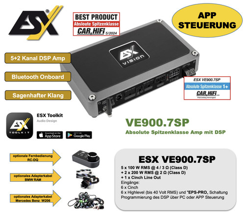 Amplificatore esx ve900 7sp - esx, ve900.7sp
