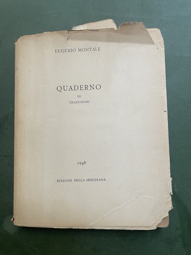 Eugenio montale quaderno di - eugenio,