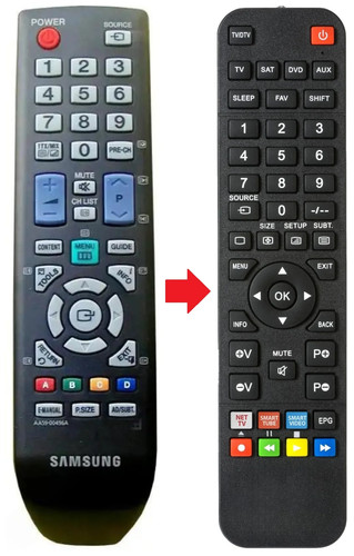 Telecomando adatto per - , samsung
