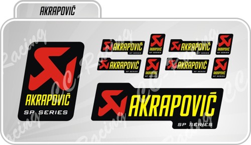 Kit adesivi akrapovic - akrapovic, sp
