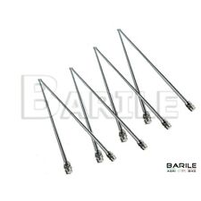 N°4 Asta Parafango Cristina Ø 4 Filettata Con Dadi Bici Bacchetta - R - Epoca