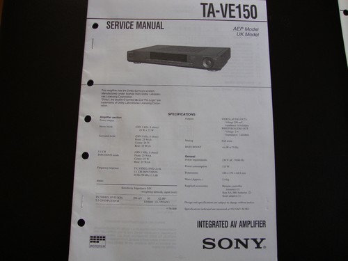 Original service manual - original,