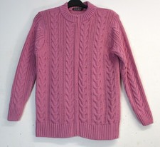 Women Cable Knit Zip