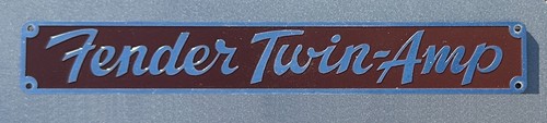 Distintivo logo fender - distintivo,