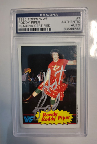 Psa dna firmato roddy piper - psa,